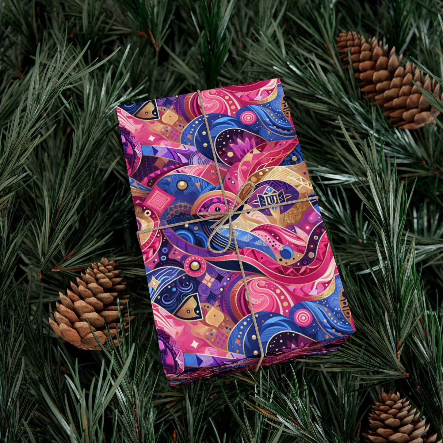 Vibrant Gift Wrap Papers - Colorful Heart Design for Special Occasions